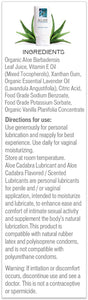 Aloe Cadabra Natural Organic Personal Lubricant and Vaginal Moisturizer, French Lavender, 2.5 Ounce