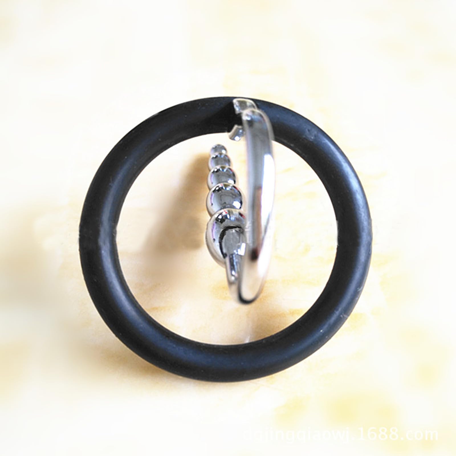 Metal Beads Male Masturbation Stimulation Urethral Plug Restraint Silicone Penis Ring Male Exercise Urethral Sound Urethral Sex