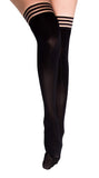 Kixies Danielle Black Opaque Size C