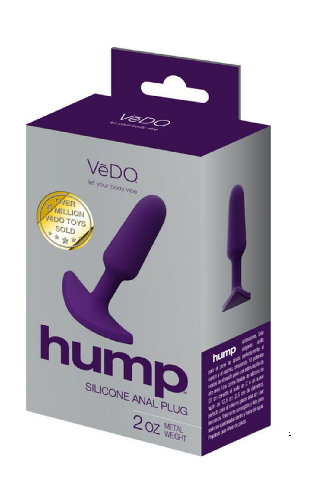 VeDO Hump Silicone Anal Plug Purple