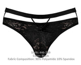 Lucifer Cutout Thong Black S/M