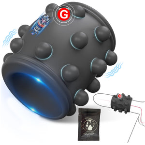 Vibrating Penis Sleeve Cock Ring, Couples Adult Sex Toys for Men Women, Penis Ring Vibrator Penis Extender for G Spot Stimulatio