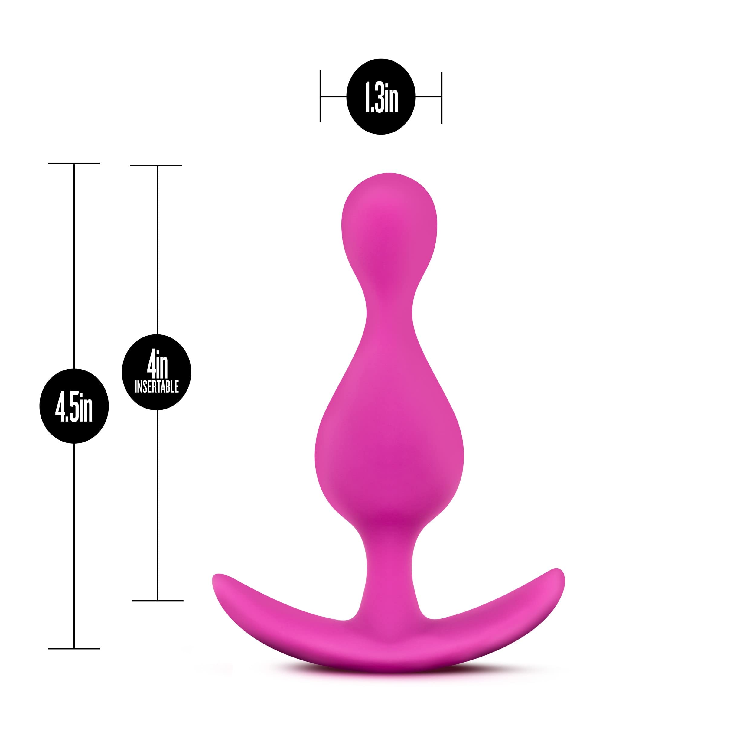 Blush Novelties Explore - Platinum Puria Silicone With Ultrasilk Anal Plug - Anchortech For Comfort And Safety - Stayput Design