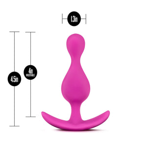 Blush Novelties Explore - Platinum Puria Silicone With Ultrasilk Anal Plug - Anchortech For Comfort And Safety - Stayput Design