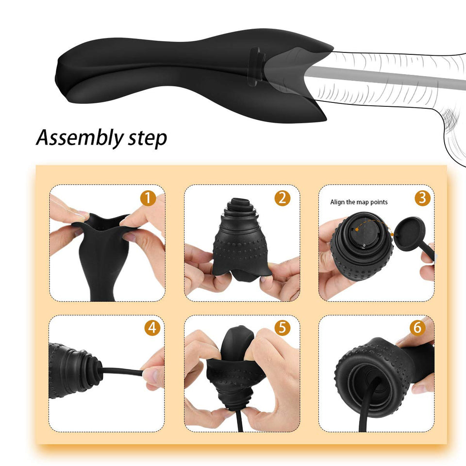 SEMOOX Urethral Sounds Dilator Male Vibrator Penis Training Masturbator Glans Trainer Stimulation Massager Men Sex Toy Urethral