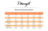 Dreamgirl Women'S Friday Velvet Dress Halloween Costume, Black/White, Medium