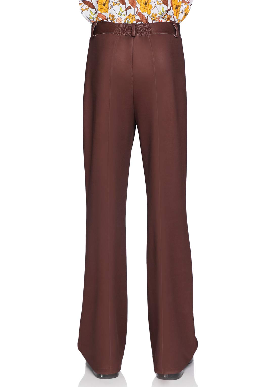Leg Avenue Mens Bell Bottom Pants. Brown Color
