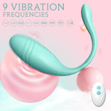 Thrusting Egg Vibrator, Mute Remote Control Vibrator with 9 Thrusting & Vibrating Modes, Couple Vibrator Thrusting Dildo for Wom