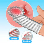 Reusable Finger Sleeve No Vibrator G-Spot Massage Clitoris Stimulation Women Sex Toy Finger Vibrator Attachment Women Masturbato