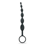 Fifty Shades Of Grey Pleasure Intensified Black Silicone Anal Beads - Graduated Size - 7.5 Inch