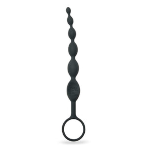 Fifty Shades Of Grey Pleasure Intensified Black Silicone Anal Beads - Graduated Size - 7.5 Inch