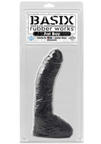 Basix Rubber Works 8-Inch Fat Boy Dong, Clear