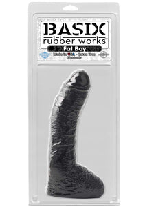 Basix Rubber Works 8-Inch Fat Boy Dong, Clear