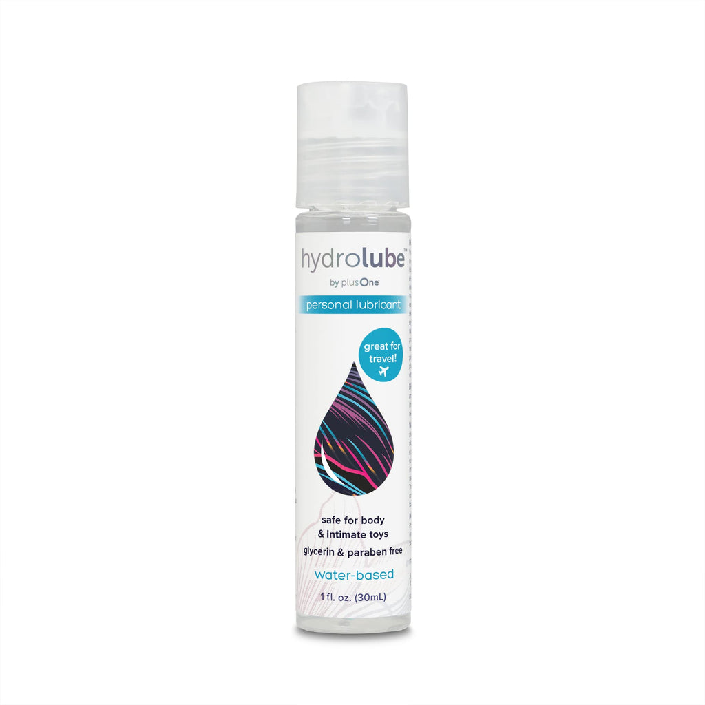 plusOne Hydrolube Personal Lubricant, Gentle, Non-Greasy, Water-Based Sex Toy Lube for Solo and Partner Play, Condom Friendly, 1