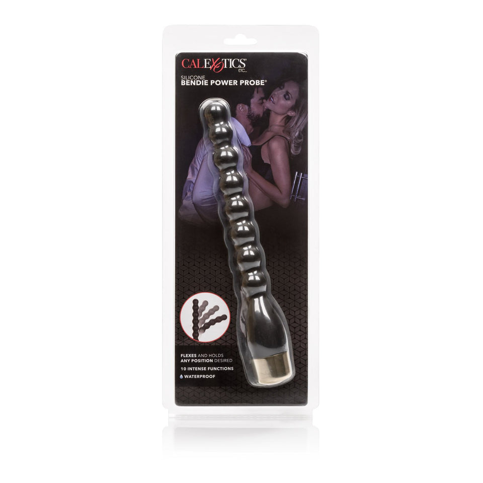 Calexotics Silicone Bendie Power Probe - Prostate Anal Bead Massager - Adult Vibrator Sex Toy For Couples
