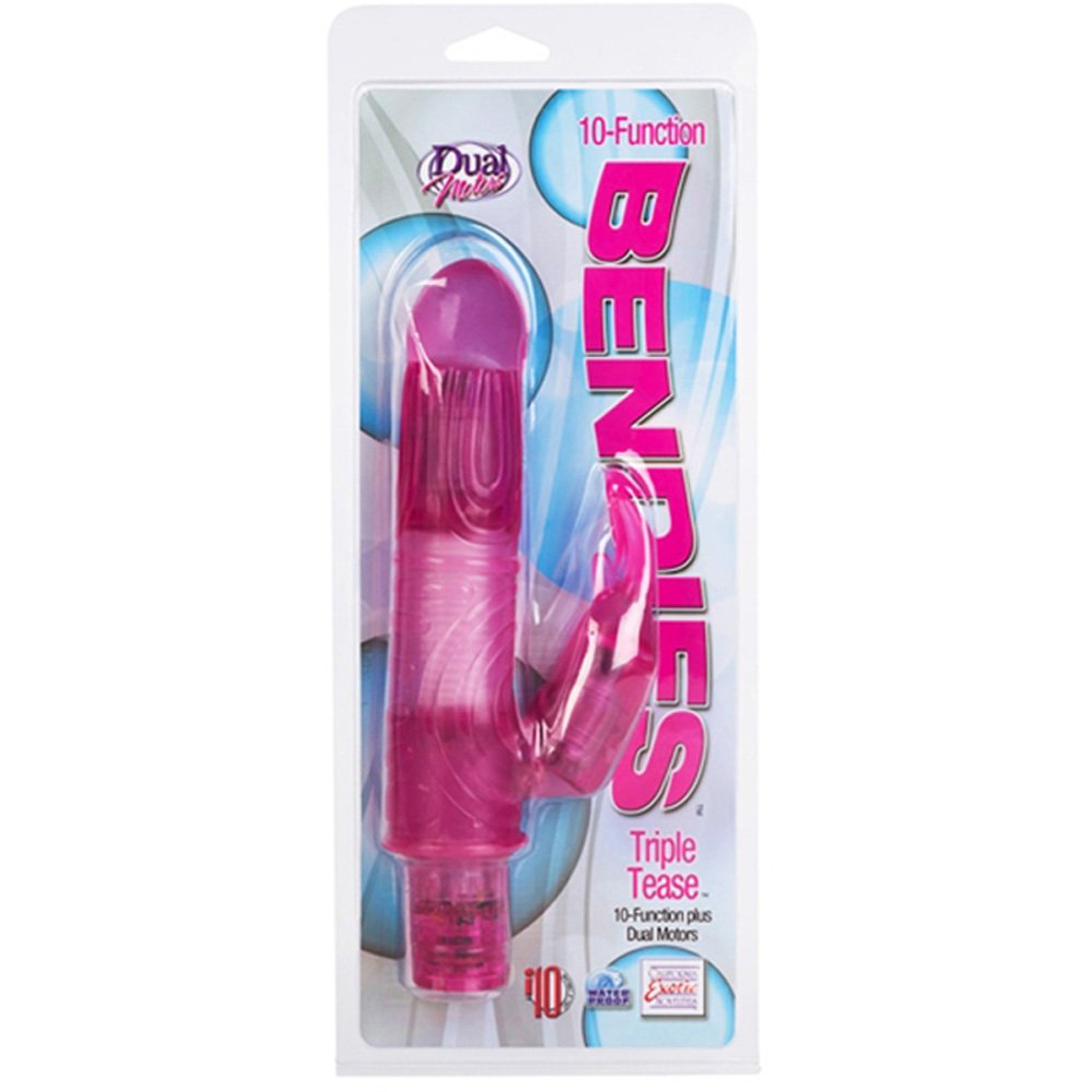 California Exotic Novelties 10-Function Ez-Bend - Triple Tease, Pink