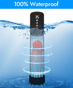 Water Penis Pump Sex Toys - Male Electric Penis Enlargement Extend Pump with 3 Automatic Suction Modes & 3 Intensities for Men S