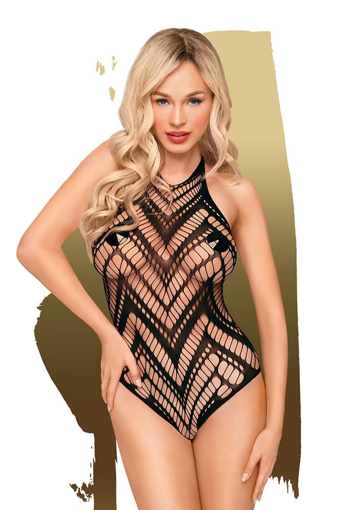 Penthouse Go Hotter See Through Teddy-Black X-Large-Boxed