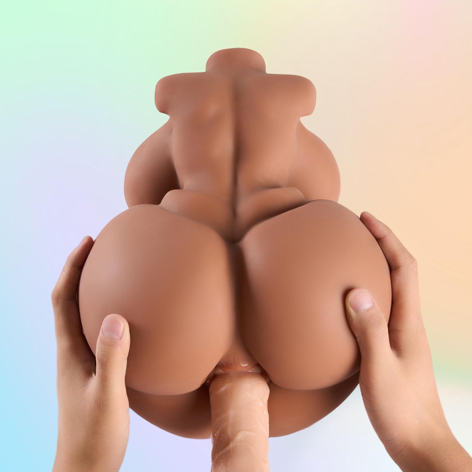 Clarerupt 3 in 1 Shemale Sex Doll Trans Sex Toy with Penetrable Dildo and Pussy Ass, FUTA Sex Doll Torso Male Masturbator with B