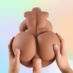 Clarerupt 3 in 1 Shemale Sex Doll Trans Sex Toy with Penetrable Dildo and Pussy Ass, FUTA Sex Doll Torso Male Masturbator with B
