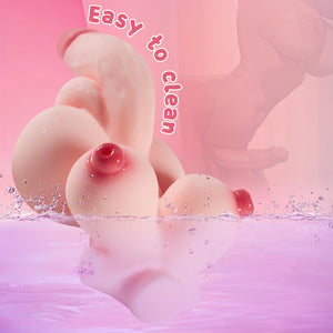40.7lb Shemale Sex Doll Fantasy Big Dildo with 5 Holes insertable Male Masturbator, Adult Sex Dolls with Big Boobs Vagina and An