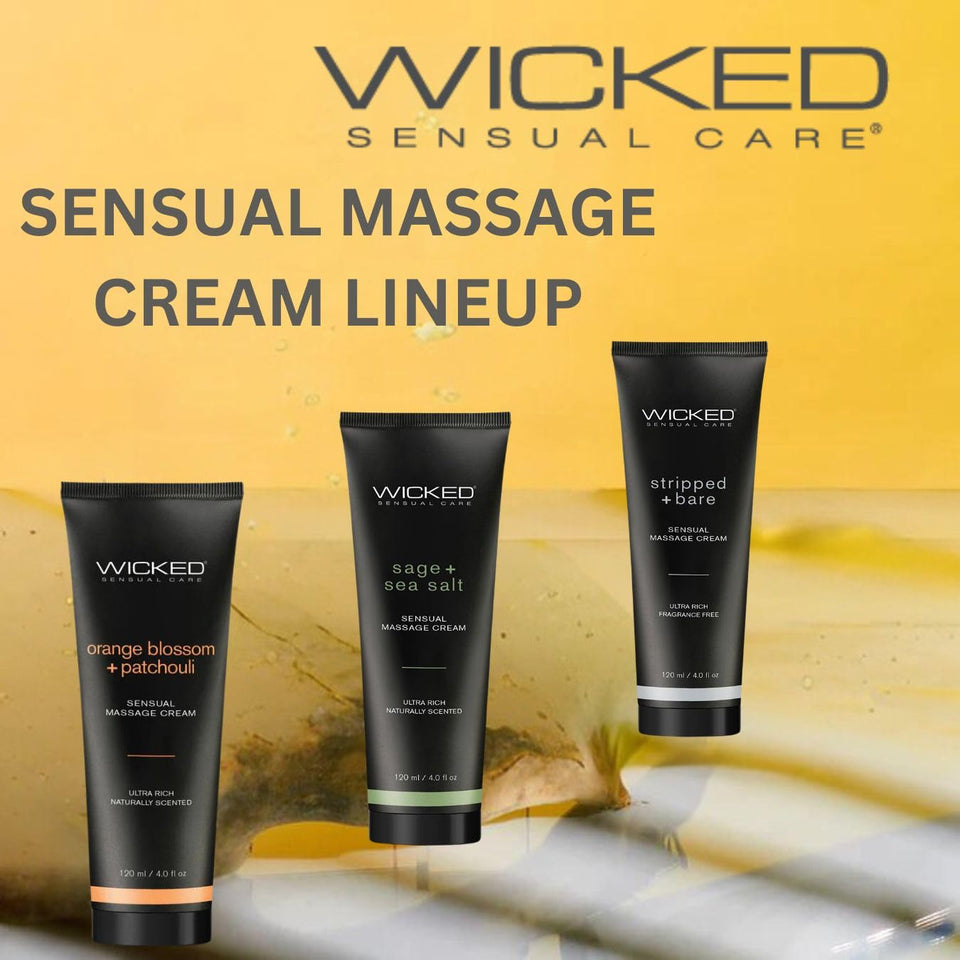 Sage And Sea Salt - Scented Sensual Massage Cream  - 4 Oz