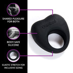 Ohmibod Lovelife Share Couples Ring - Vibrating Ring - Persononal Massager - Black