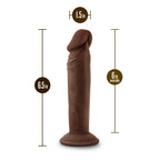 Dr. Skin Plus 6In Posable Dildo Chocolat