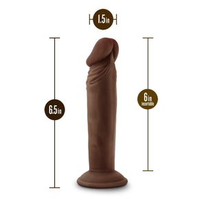 Dr. Skin Plus 6In Posable Dildo Chocolat