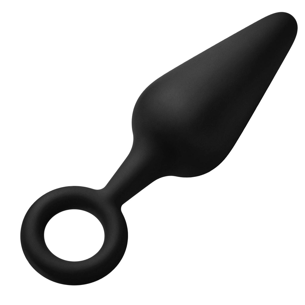 Forto F-10: Sili Plug W/Pull Ring Lg Bk