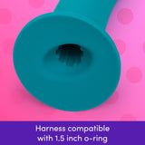 Lovehoney Curved Dildo - 8 Inch with Suction Cup - Flexible Anal Dildo for Men and Women - Harness Compatible Strap On - Smooth