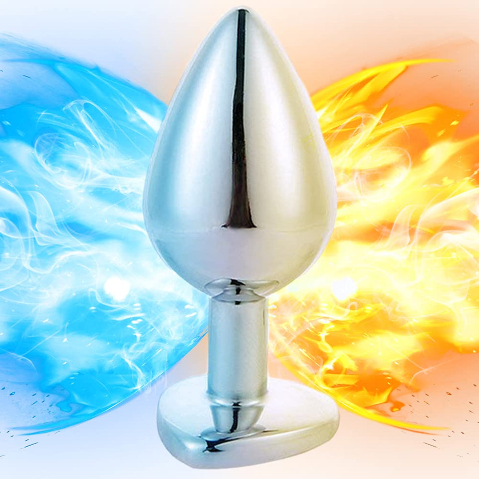 3 Pcs Stainless Metal Anal Butt Plugs Heart Shaped Jewelry Anal Trainer Toys Unisex Valentine 's/Birthday Gift for Lover Romi