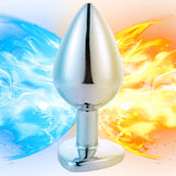 3 Pcs Stainless Metal Anal Butt Plugs Heart Shaped Jewelry Anal Trainer Toys Unisex Valentine 's/Birthday Gift for Lover Romi