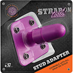 Si Novelties Strap-On Tools Stud Adapter, Purple, 0.15 Pound