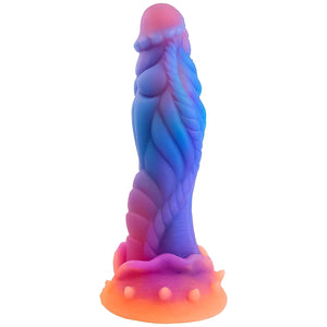 Realistic Monster Dildo, Silicone Anal Dildos With Strong Suction Cup For Hands-Free And Anal Play, G-Spot Stimulator Anal Sex Toys For Women And Men, 9.5 (Blue)