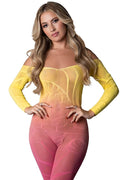 SEAMLESS BODY STOCKING OMBRE SUNSET O/S