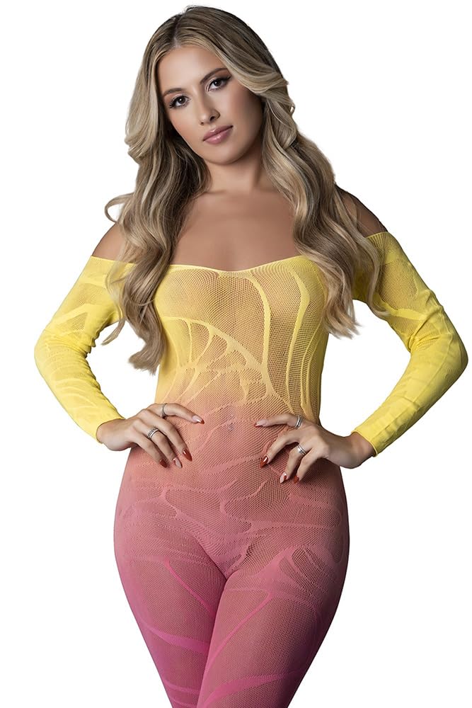 SEAMLESS BODY STOCKING OMBRE SUNSET O/S