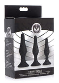 Master Series Triple Spire Tapered Silicone Anal Trainer 3Pc Set