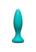 Doc Johnson  Aplay  Vibe  Beginner  Rechargeable Vibrating 10Function Silicone Anal Plug With Wireless Remote  Small  Tea