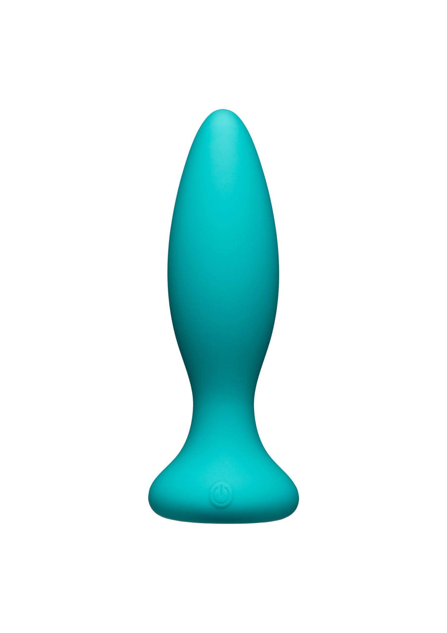 Doc Johnson  Aplay  Vibe  Beginner  Rechargeable Vibrating 10Function Silicone Anal Plug With Wireless Remote  Small  Tea