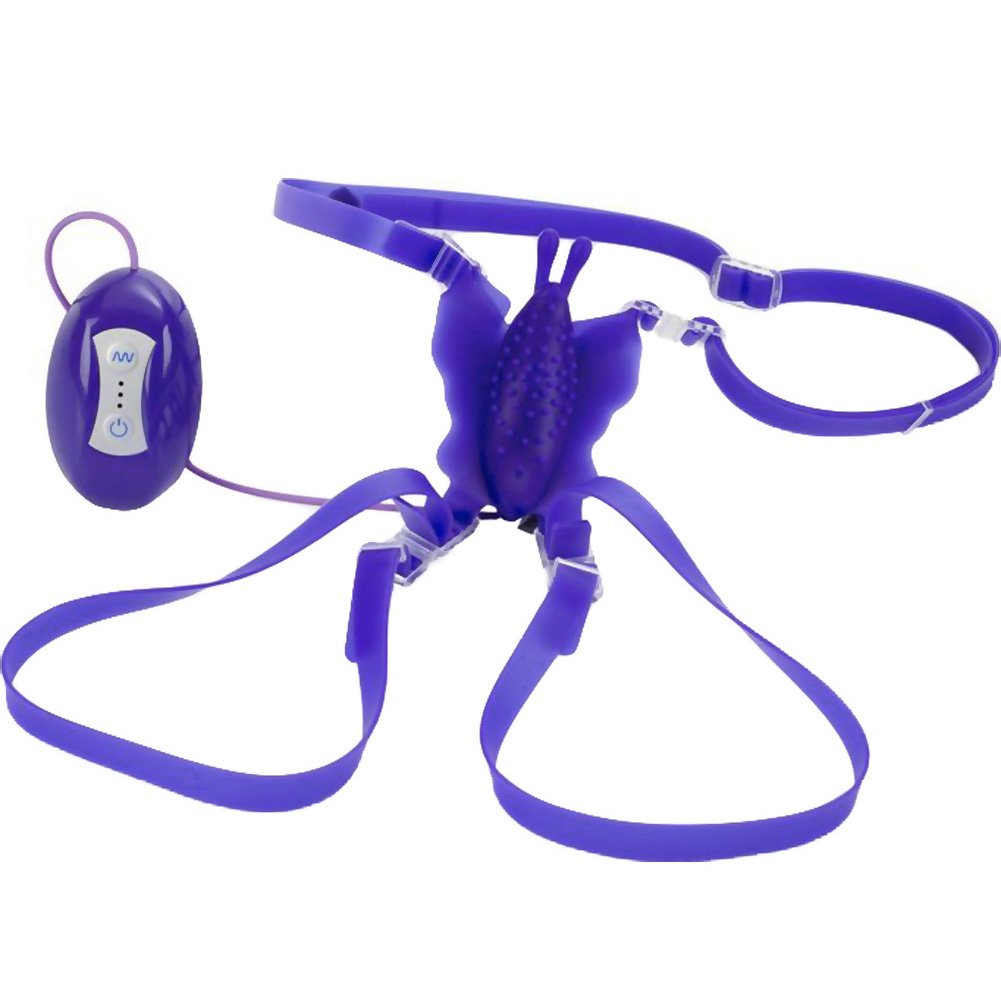 California Exotic Novelties 8 Function Silicone Love Rider Butterfly Bliss, Purple, 0.29 Pound