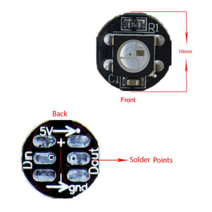 Alitove 100Pcs Ws2812B Addressable 5050 Smart Rgb Led Pixel Light On Black Heat Sink Pcb Board 5V Dc Compatible With Raspberry P
