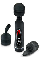 Pretty Love Power Wand With Attachments-Black