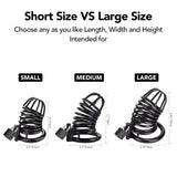 Male Cock Cage Chastity Device - UTIMI Iron Chastity Cock Cage Device with 3 Active Sizes Rings Adult Sex Toy for Men Penis Exer