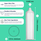 Royal Extra Large Ultra Thin Vegan Condoms - Premium Lubricated Condom Pack - Unflavored Lubricant, Organic Latex Rubber - Odorless, Slim, Natural Feel - Safe & Durable Male Contraceptives - 20 Count