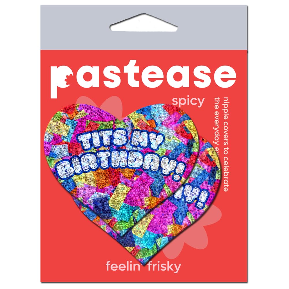Pastease Tits My Birthday! Heart Confett