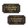 Pastease Pound Town One-Way Tickets Gold Glitter