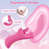 Womens Sex Toy Dildo Vibrator, G Spot Vibrator Lip Tongue Licker Rotating for female Clitoral Vagina Anal Sex, 5 Licking & Vibra