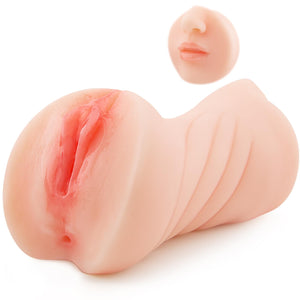 VOILTY 3 in 1 Male Masturbator, Realistic Sex Doll Male Masturbation Cup with 3D Textured Interior, Strong Suction Vagina Oral A