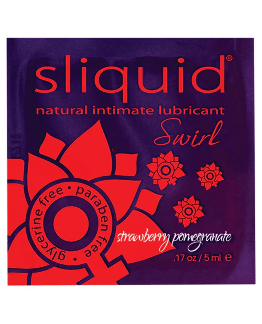 Sliquid Swirl Foil Packet-Strawberry Pomegranate .17Oz